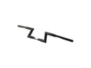 Harley Davidson-1 1/4 "Z-bar with 1" clamp diameter, notched handlebar, 3-hole-4