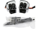 Harley Davidson Sportster [2006-2013]-Chrome-steering switch housing kit with switches-3