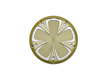 Harley Davidson Fl Shovel [1970-1984]-mesh derby cover gold - 0