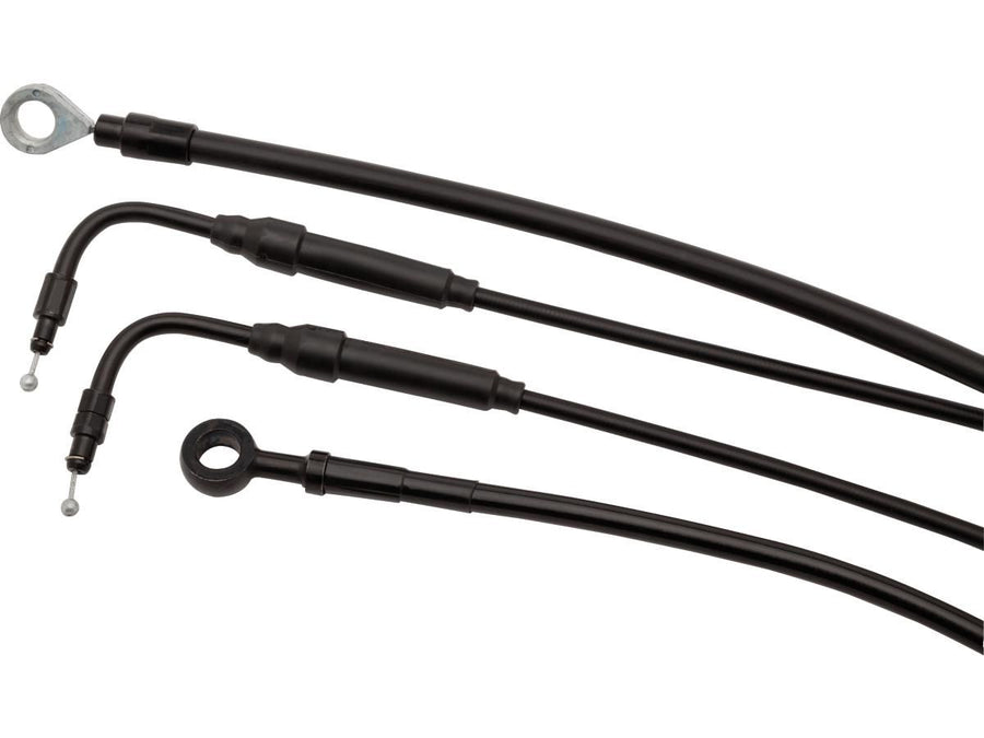 Harley Davidson Touring [2008-2013]-13 "excavator bar cable set stainless steel clear