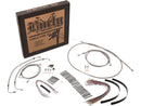 Harley Davidson FXS [2011-2012]-18 "Gorilla bar cable set stainless steel clear ...-3