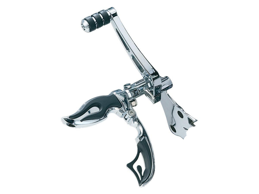 Harley Davidson Sportster [1991-2020]-Flamin Switchblade Footrests Chrome