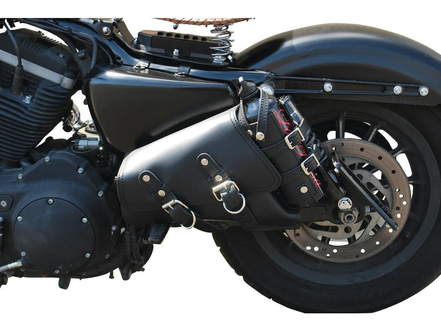 Harley Davidson Sportster [2004-2020]-side pocket on the left with fuel bottle