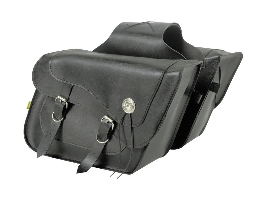 Harley Davidson-Deluxe fleetside weird flared saddled pockets black