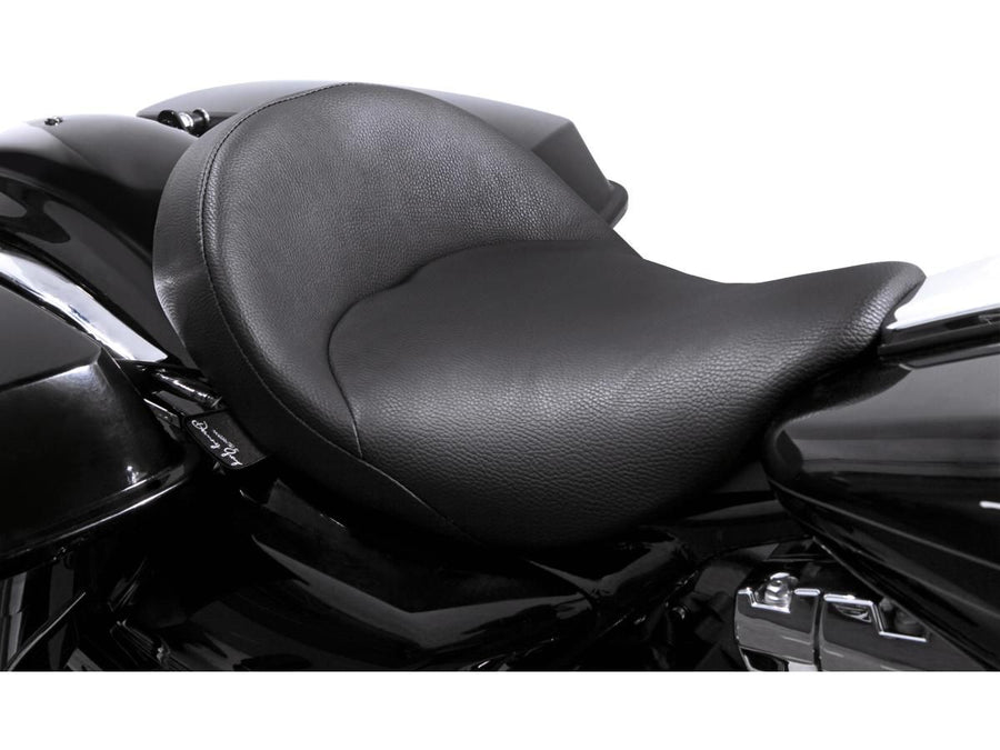 Harley Davidson Touring [2008-2025]-Bigist solo vinyl seat black vinyl