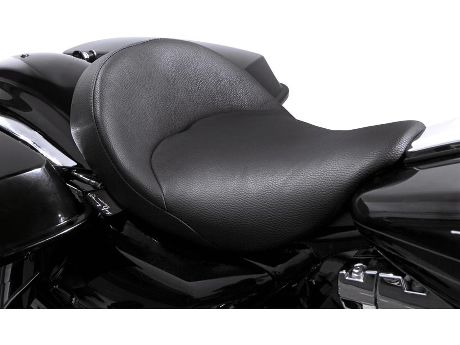 Harley Davidson Touring [2008-2025]-Bigist solo vinyl seat black vinyl