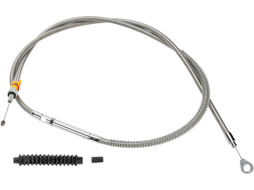 Harley Davidson Dyna [2006-2017]-stainless steel clutch cable braided
