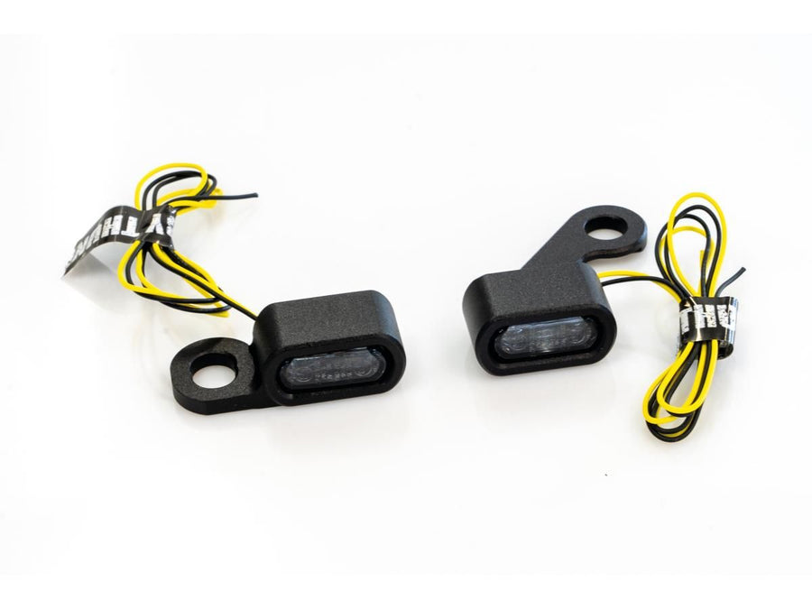Harley Davidson Touring [2021-2024]-stripes LED turn signal in black powder-coated