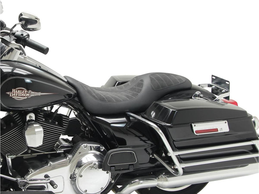 Harley Davidson Touring [2008-2025]-Fred Kodlin Signature Series Seat Black