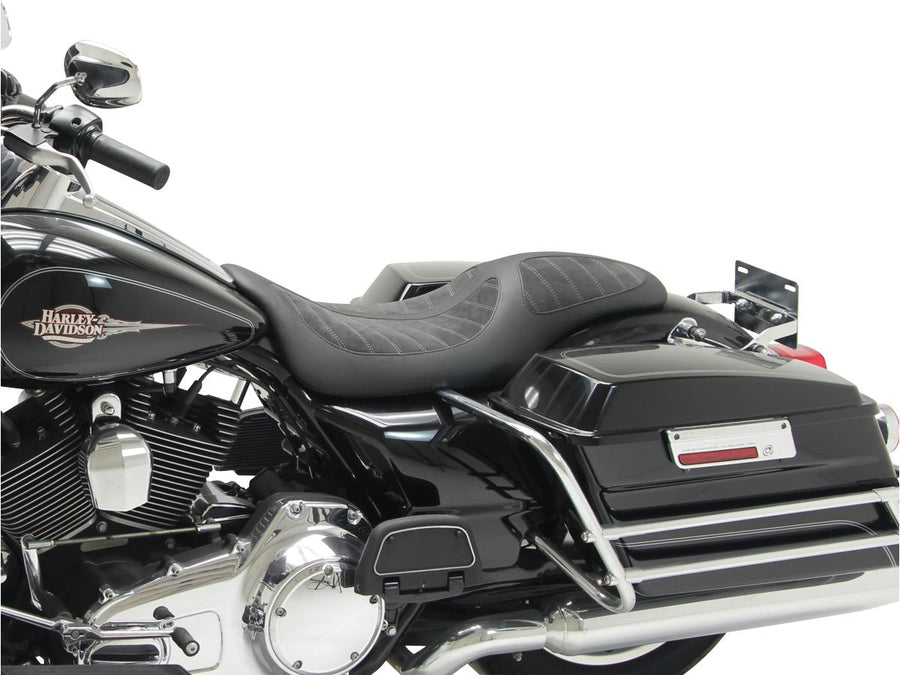 Harley Davidson Touring [2008-2025]-Fred Kodlin Signature Series Seat Black
