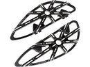Harley Davidson Touring [1985-2025]-10-gauge driver footrest black, anodized-1