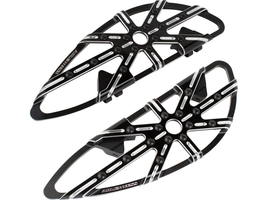 Harley Davidson Touring [1985-2025]-10-gauge driver footrest black, anodized