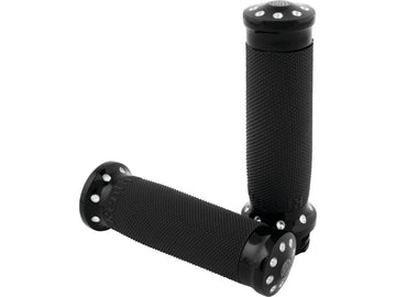 Harley Davidson Fl Shovel [1981-1984]-Tracker gripped contrast cut with anodized