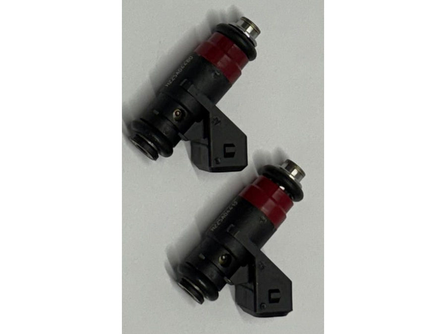 Harley Davidson-fuel injection nozzle, EV1, packaged, 80.0 LBS/HR, red, 2er pack