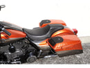 Harley Davidson Touring [2009-2025]-Gunfighter smooth seat black synthetic leather-2