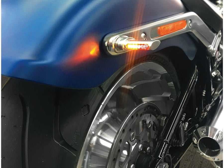 Harley Davidson Softail [1993-2024]-Winglet Led Blinker Chrom