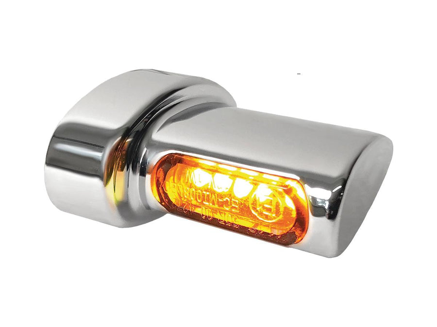 Harley Davidson Softail [1993-2024]-Winglet Micro Led Blinker Chrome Rauch Led