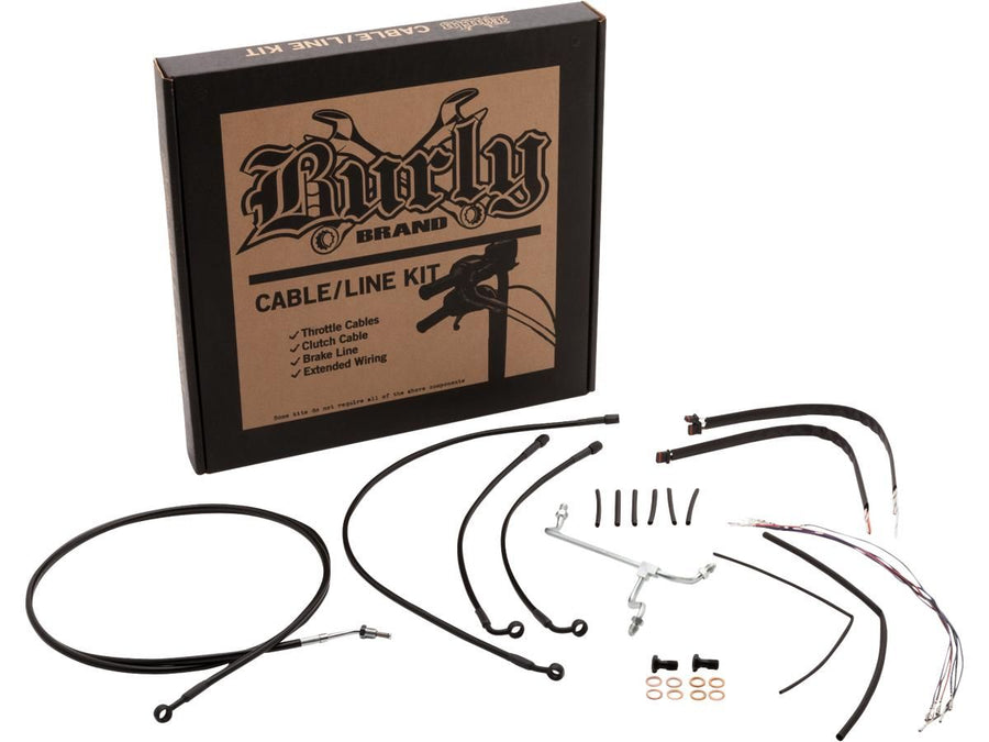 Harley Davidson Touring [2017-2020]-13 "excavator bar cable set black vinyl ABS