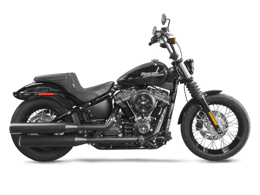 Harley Davidson FLSL [2018-2021]-Kickflip seat basket wave black vinyl