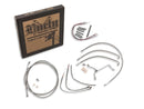 Harley Davidson Flhtcui [1997-1999]-13 "excavator bar cable set stainless steel clear-1