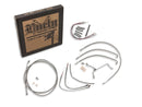 Harley Davidson Flhtcui [1997-1999]-13 "excavator bar cable set stainless steel clear-4