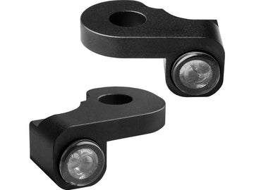 Harley Davidson Fxdls [2016-2017]-Nano series Led Blinker Black Anodized Smoking glass
