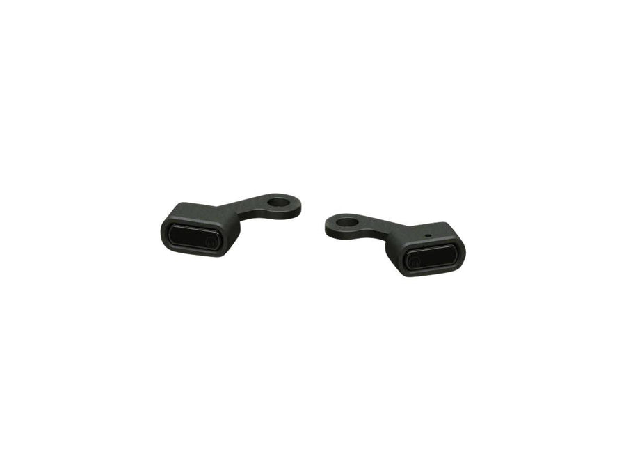 Harley Davidson - stripes Led turn signals black powder -coated light smoke led