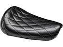 Harley Davidson Sportster [1982-2003]-Bare Bones Solo Seat Diamond Stitch Schwarzes-1