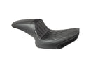 Harley Davidson FLFBS 114 [2018-2020]-Kickflip seat diamond stuffing black vinyl-3