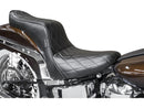 Harley Davidson Softail [1984-1999]-Cherokee seat diamond stiping black vinyl-3