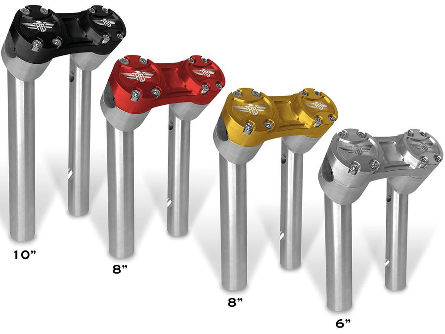 Harley Davidson FX [1974-1978]-6 "Club-Style Pullback-Riser with silver clamp