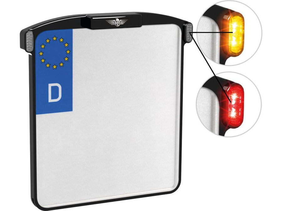 Harley Davidson-all-in-one micro license plate holder base plate 3 in 1 and