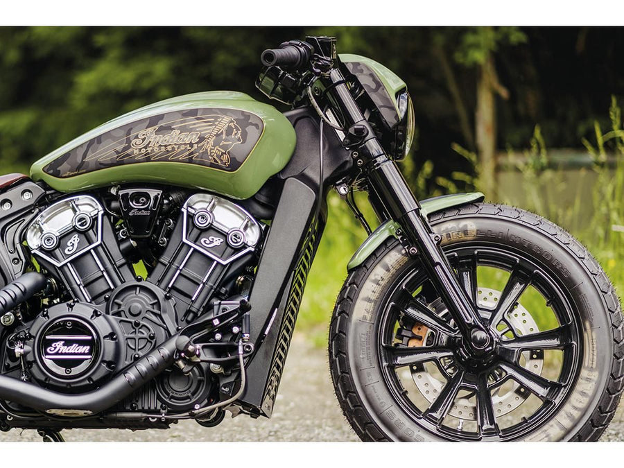 Harley Davidson Indian Scout [2015-2024]-Old School front wheel protection sheet