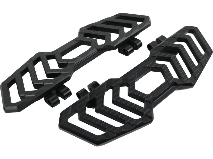 Harley Davidson Touring [1985-2025]-Trackboard driver's footrest black anodized
