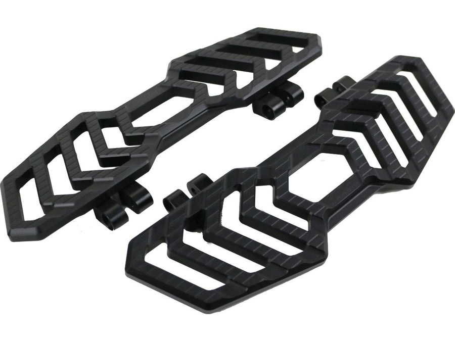 Harley Davidson Touring [1985-2025]-Trackboard driver's footrest black anodized