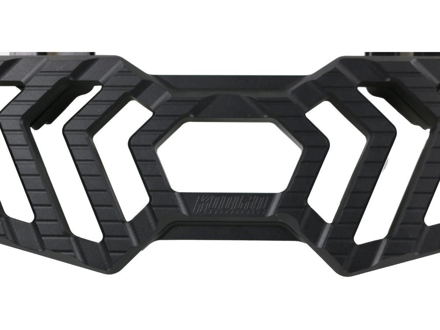 Harley Davidson Touring [1985-2025]-Trackboard driver's footrest black anodized