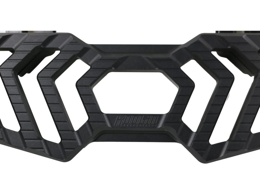 Harley Davidson Touring [1985-2025]-Trackboard driver's footrest black anodized