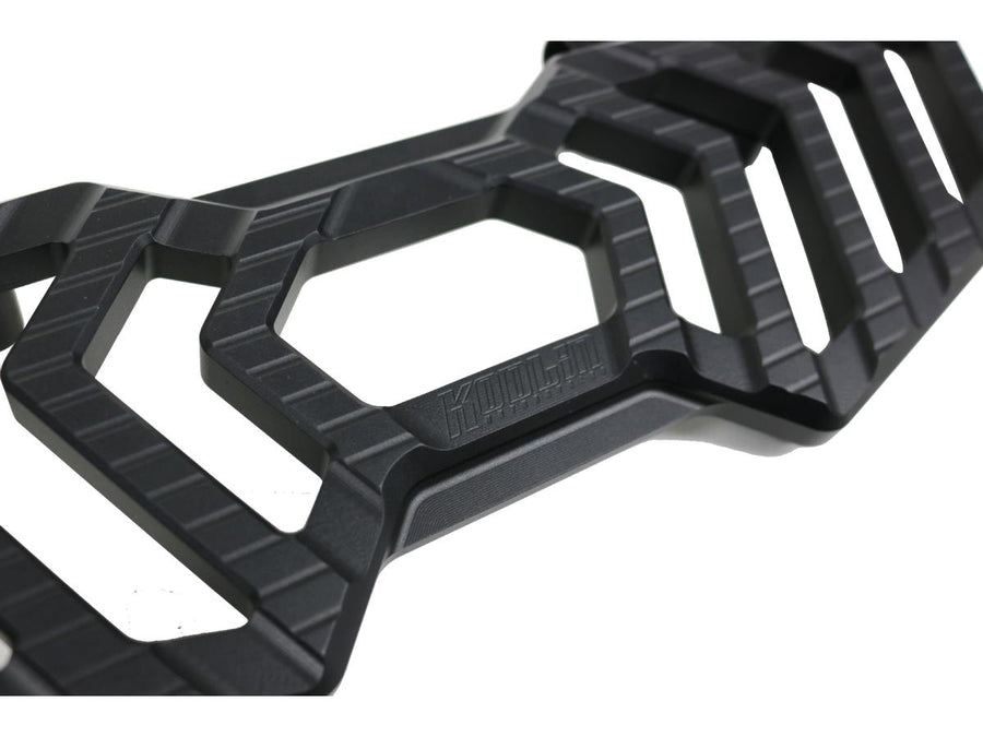 Harley Davidson Touring [1985-2025]-Trackboard driver's footrest black anodized