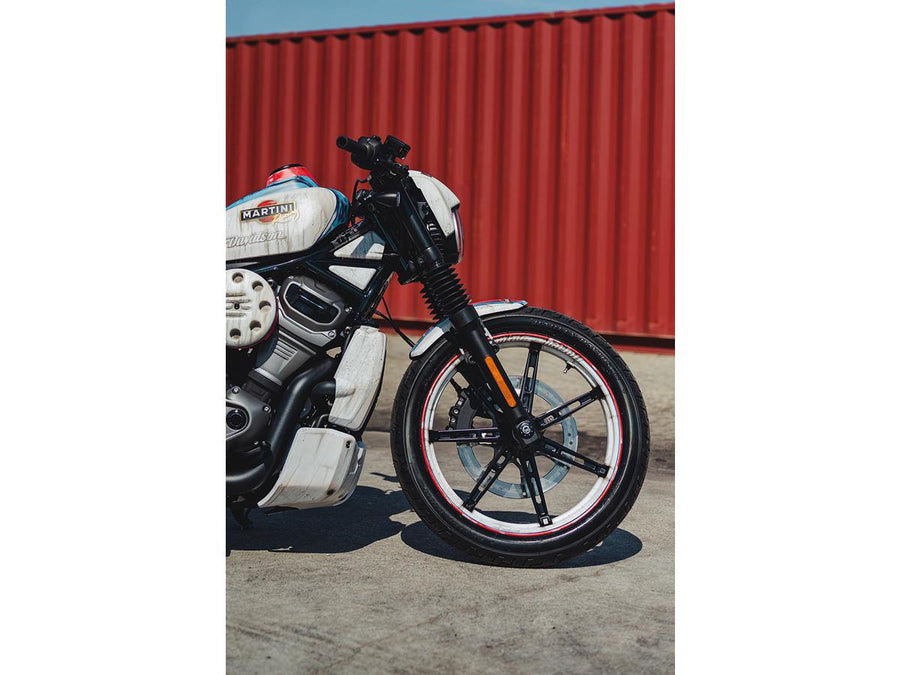 Harley Davidson Nightster Rh975 [2022-2024]-Old School front wheel protection sheet black