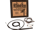 Harley Davidson Flhrxs [2021-2025]-18 "Gorilla bar cable set black vinyl ...-1