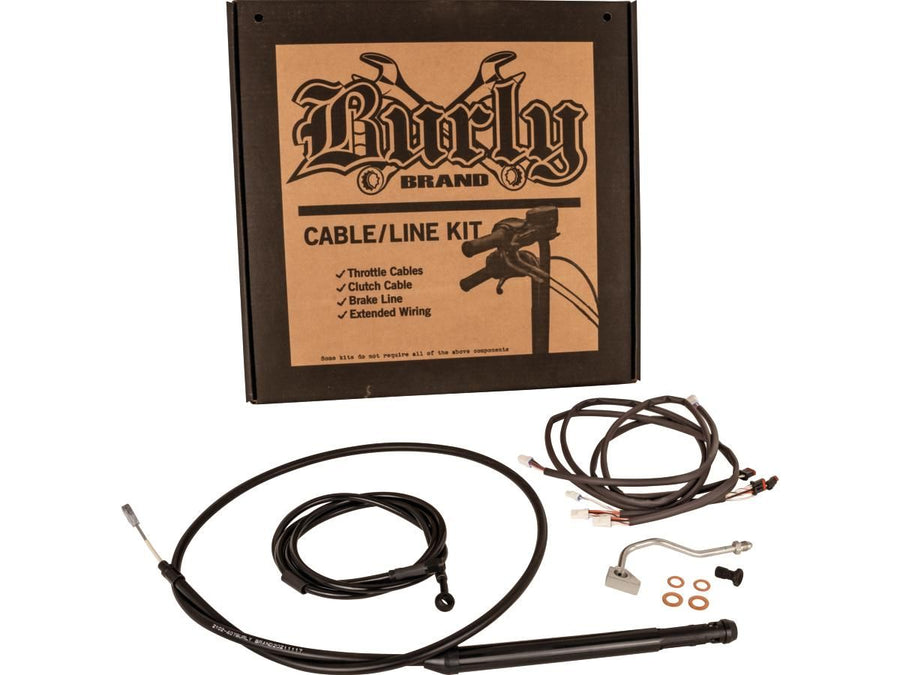 Harley Davidson Flhrxs [2021-2025]-18 "Gorilla bar cable set black vinyl ...