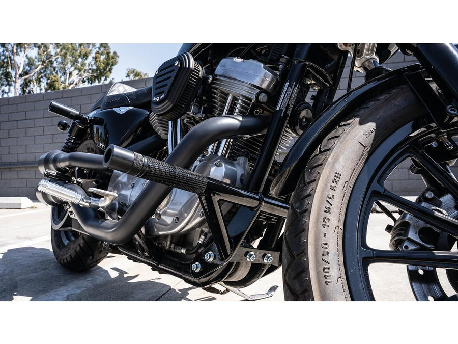 Harley Davidson Sportster [2004-2020]-Brawler front and rear-down bracket kit