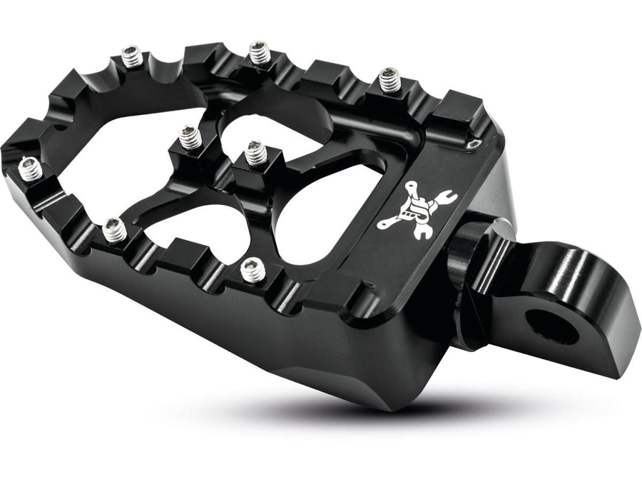 Harley Davidson Sportster [1991-2020]-MX Evolution Footrests Black Anodized