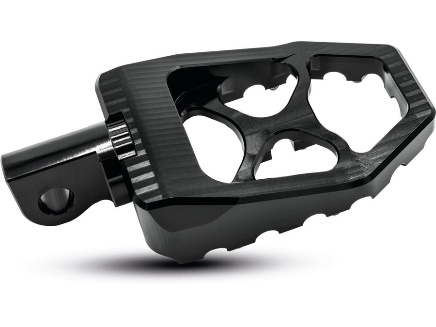 Harley Davidson Sportster [1991-2020]-MX Evolution Footrests Black Anodized