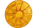 Harley Davidson Touring [2016-2024]-10-gauge derby cover gold anodized-2