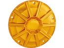 Harley Davidson Touring [2016-2024]-10-gauge derby cover gold anodized-5