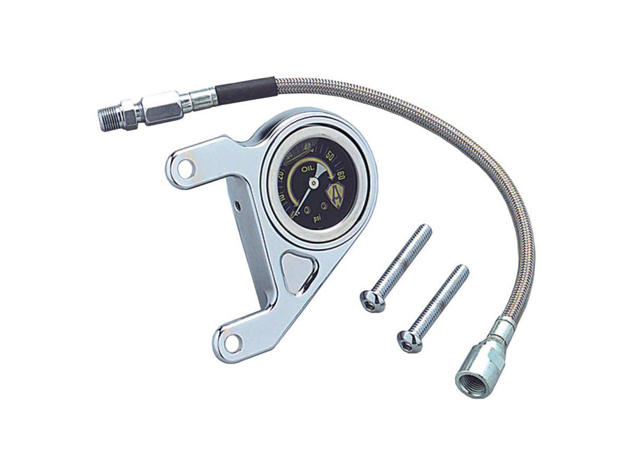 Harley Davidson Dyna [1999-2017]-Radius Oil pressure meter kit with Ness-Logo