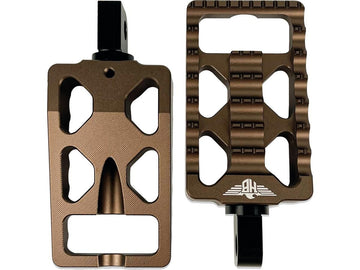 Harley Davidson Sportster [1991-2020]-MX V1 footrest bronze anodized - 0