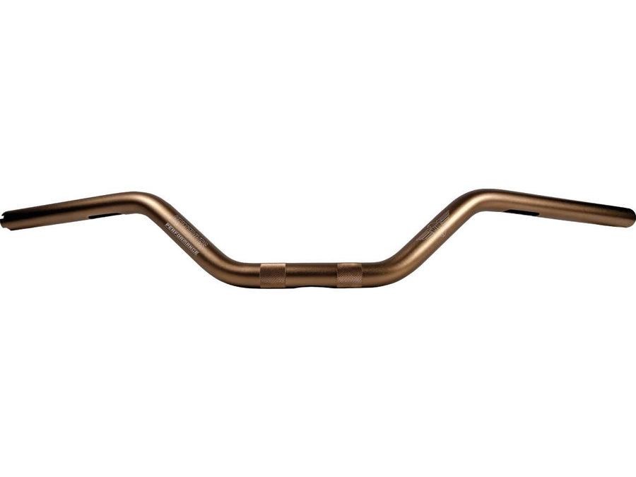 Harley Davidson-Performance Club-Style Moto mid bar aluminum handlebar 3-hole bronze