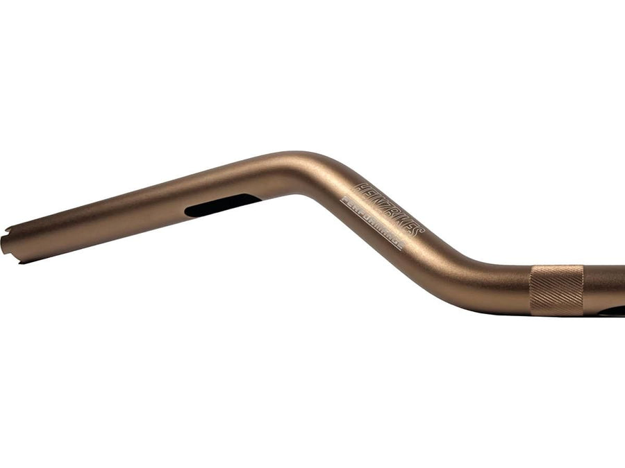 Harley Davidson-Performance Club-Style Moto mid bar aluminum handlebar 3-hole bronze